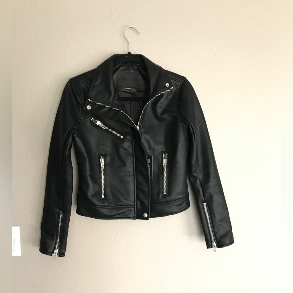 New Blank NYC Biker Moto Leather Jacket